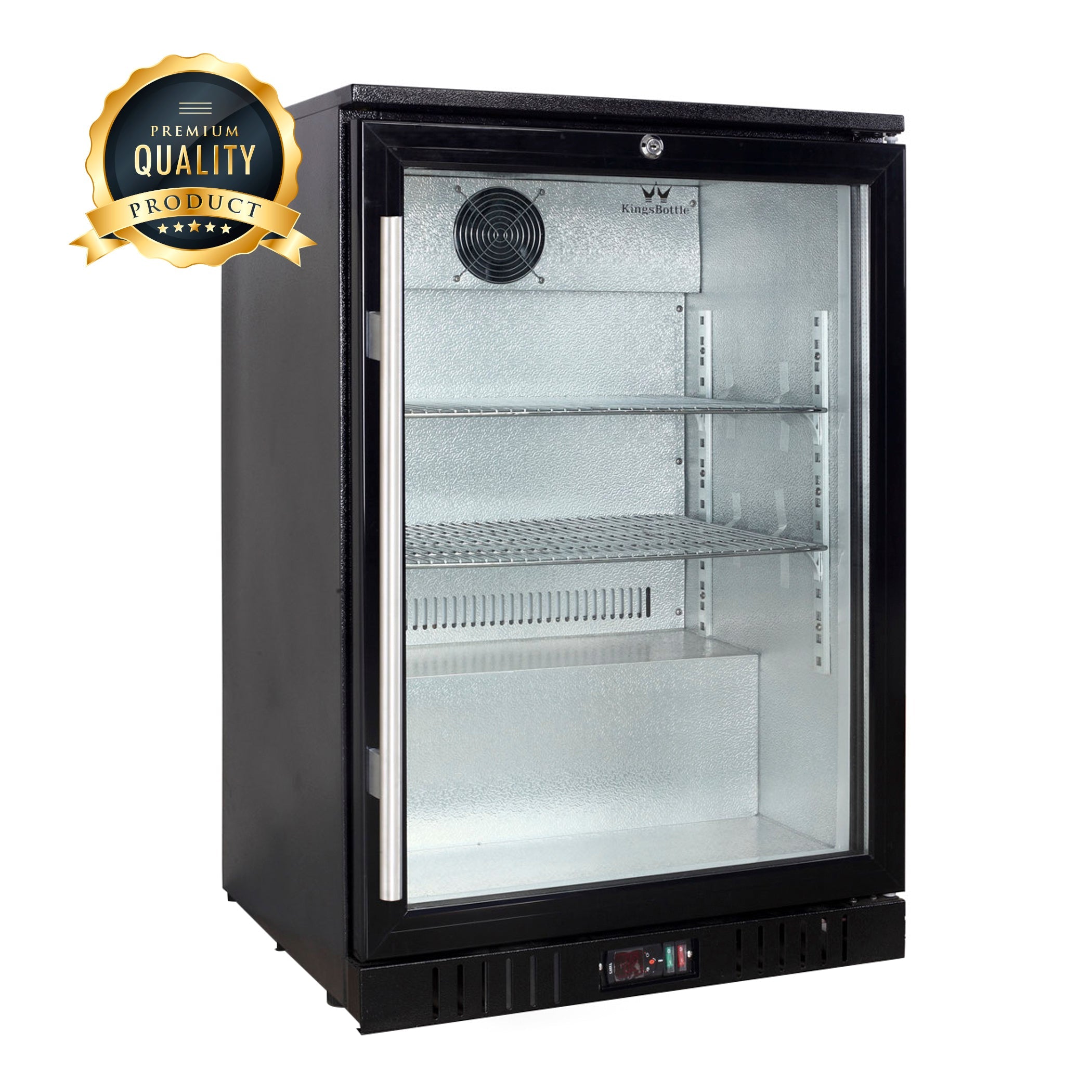 KingsBottle 24" Glass Door Back Bar Beer Fridge - KBU55BP