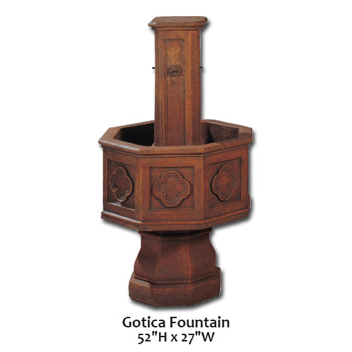 Elegant Gotica Fountain for Your Outdoor Oasis