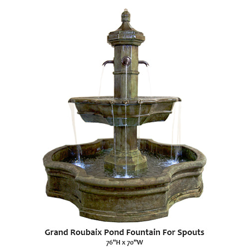 Elegant Grand Roubaix Fountain for Stunning Water Spouts