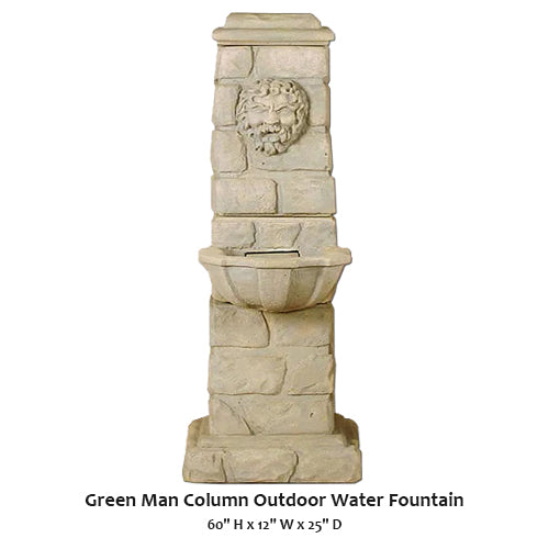 Enchanting Green Man Outdoor Water Fountain for Serene Gardens