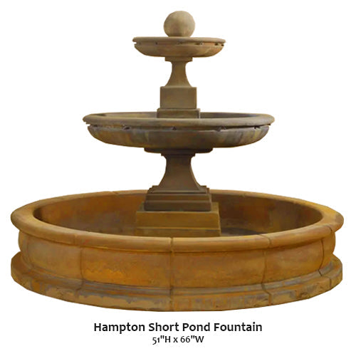 Elegant Hampton Short Pond Fountain - Perfect for Your Garden Oasis!