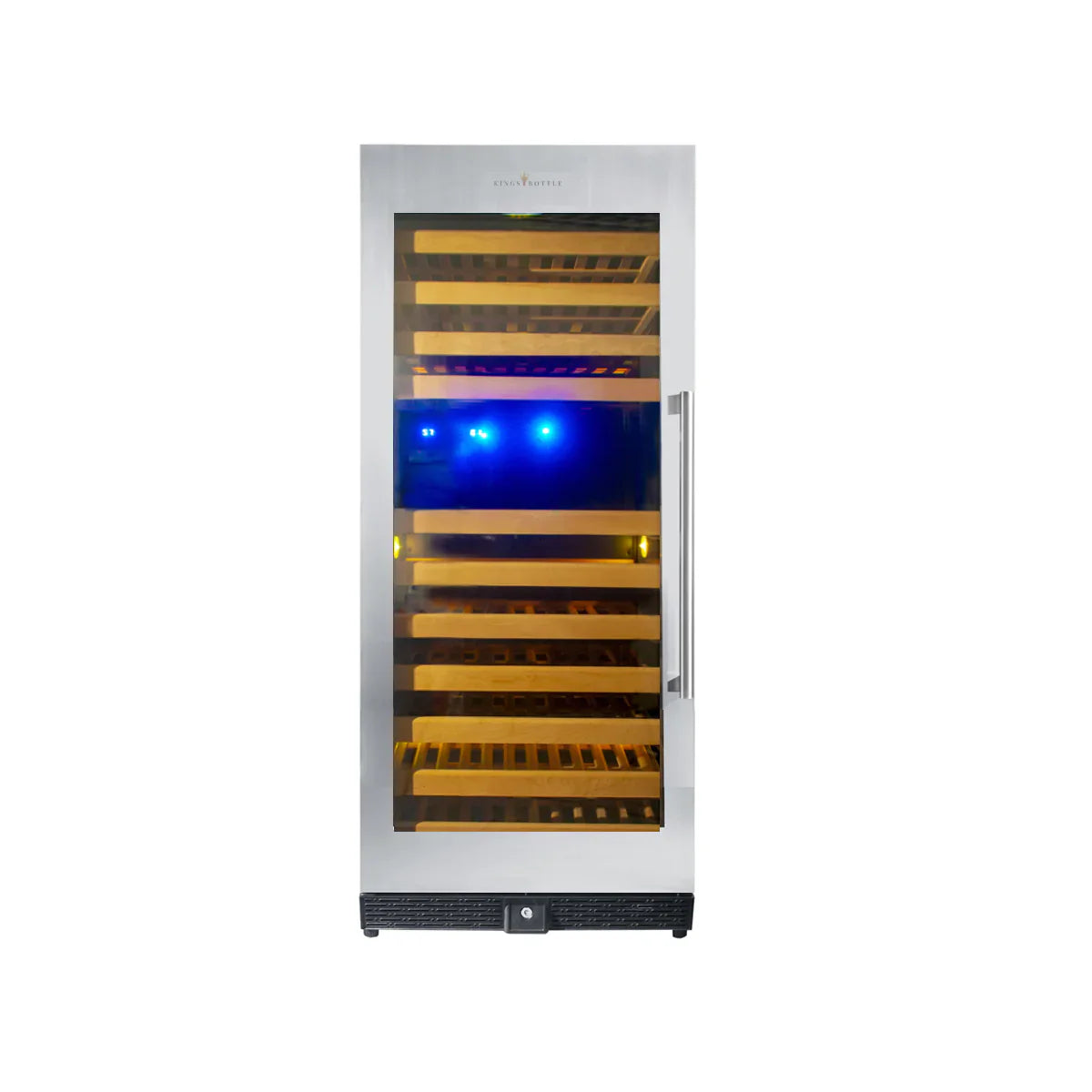 KingsBottle 24" Upright Dual Zone Wine Fridge For Home 100 Bottle - KBU100DX