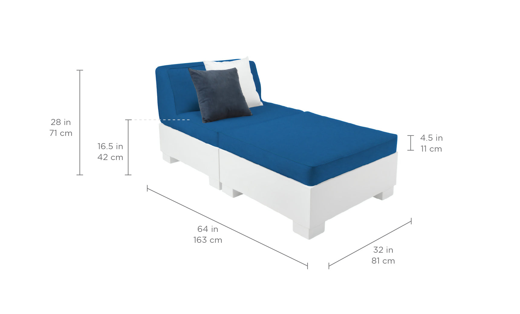 Ledge Affinity 2 Piece Sun Chair