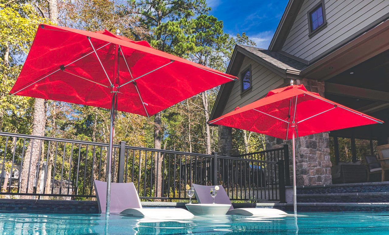 Ledge 10' Square Pulley Premier Umbrella