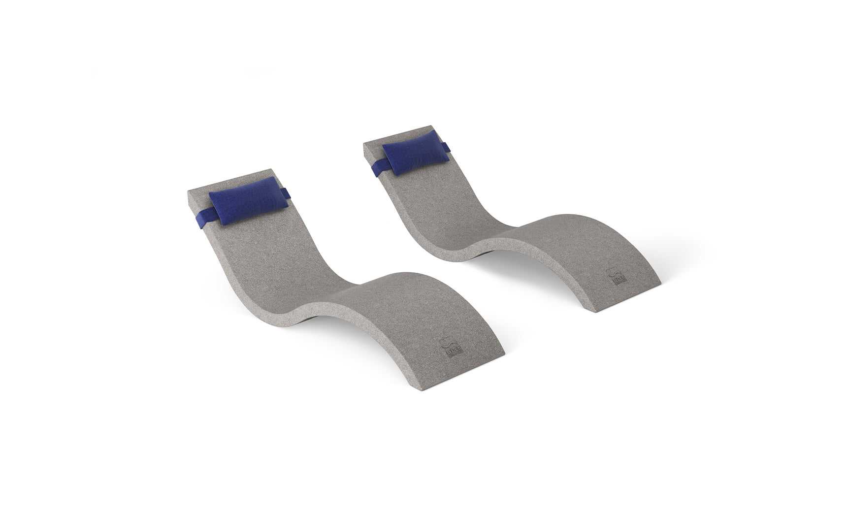 Ledge Signature Chaise and Headrest Pillow In-Pool Set