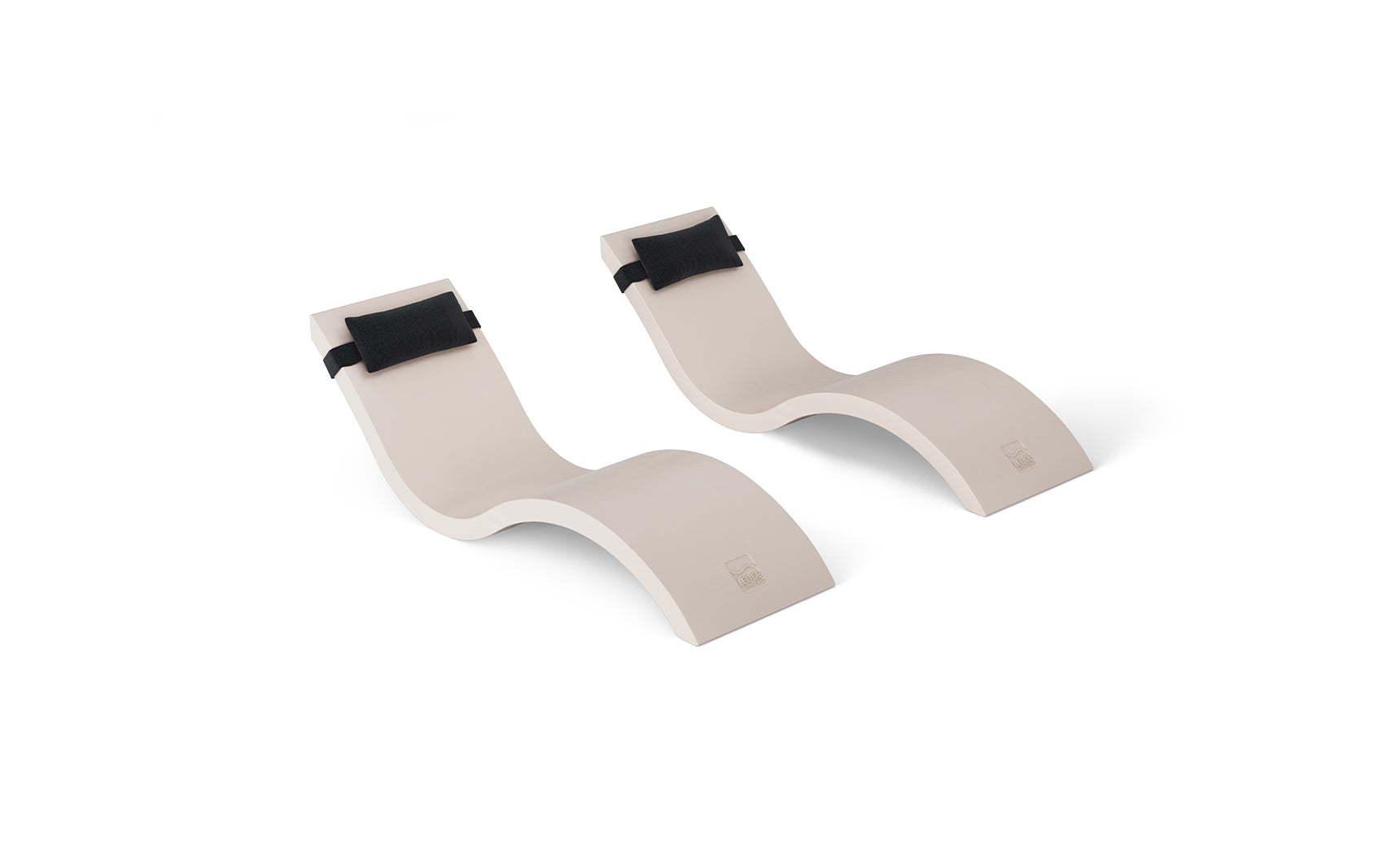 Ledge Signature Chaise and Headrest Pillow In-Pool Set