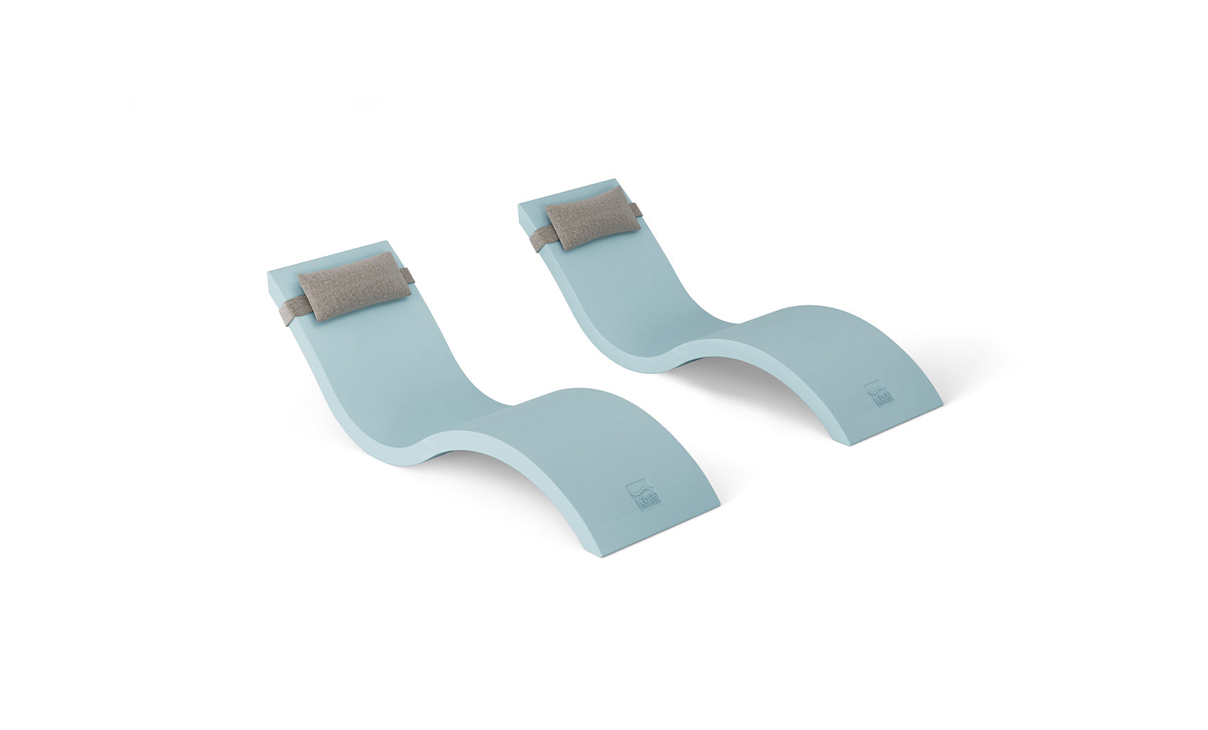 Ledge Signature Chaise and Headrest Pillow In-Pool Set