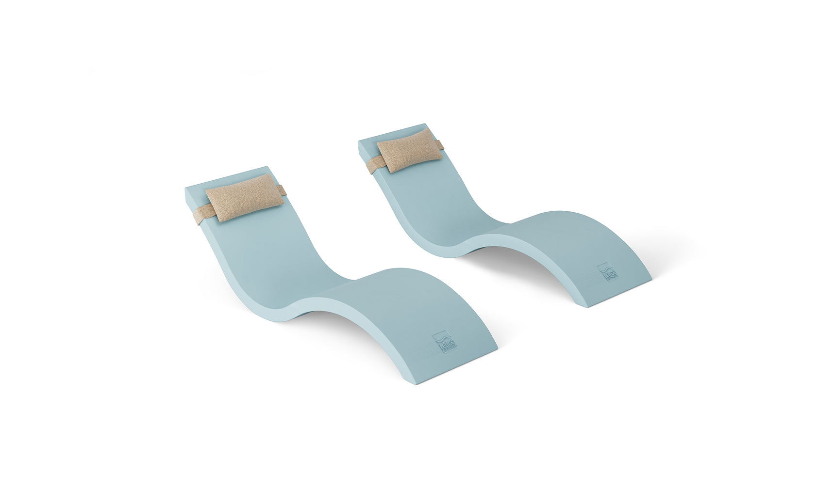 Ledge Signature Chaise and Headrest Pillow In-Pool Set