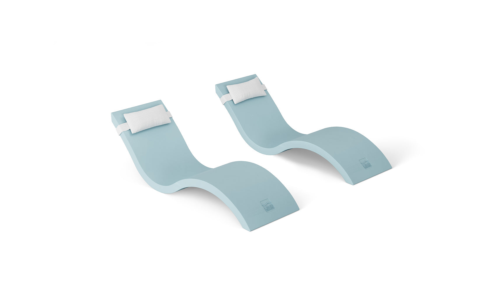 Ledge Signature Chaise and Headrest Pillow In-Pool Set