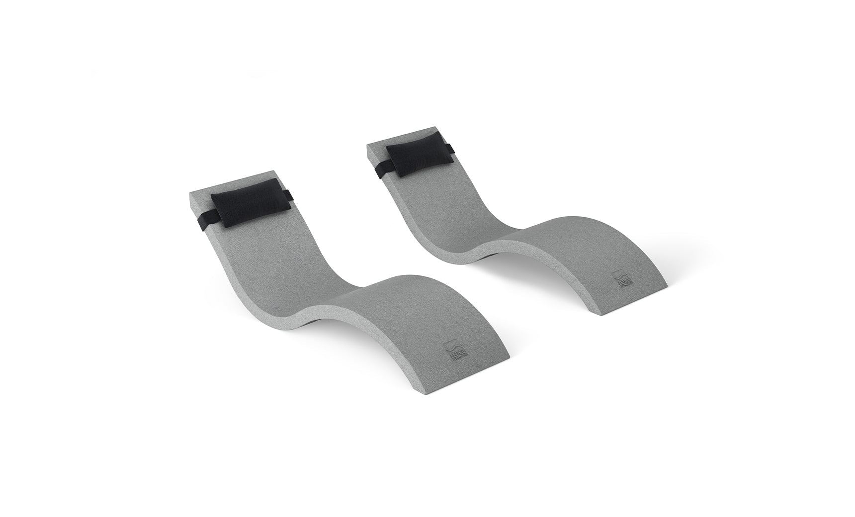 Ledge Signature Chaise and Headrest Pillow In-Pool Set