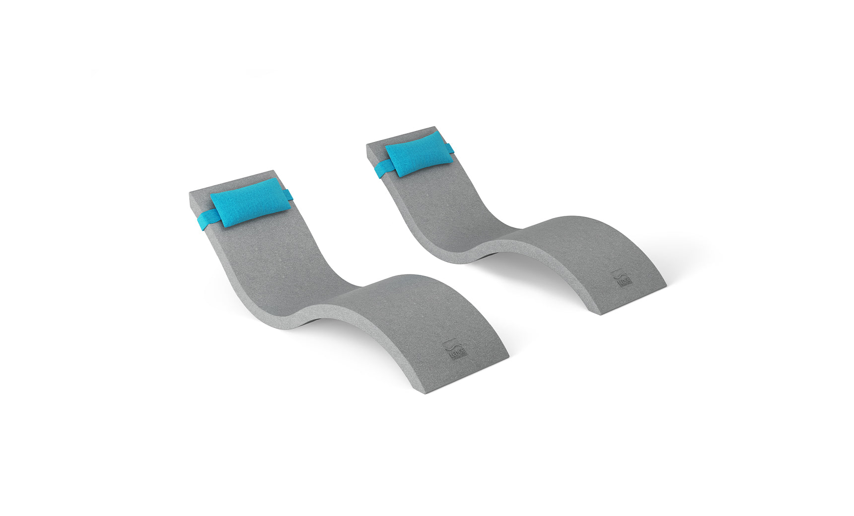 Ledge Signature Chaise and Headrest Pillow In-Pool Set
