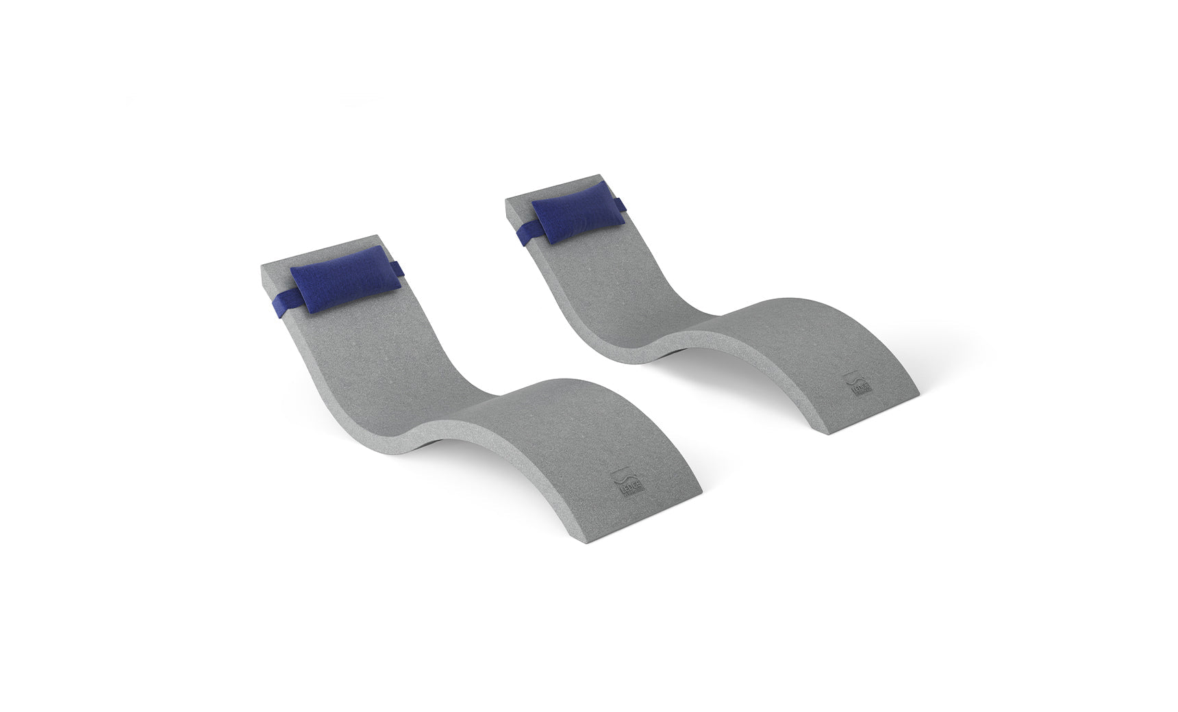 Ledge Signature Chaise and Headrest Pillow In-Pool Set