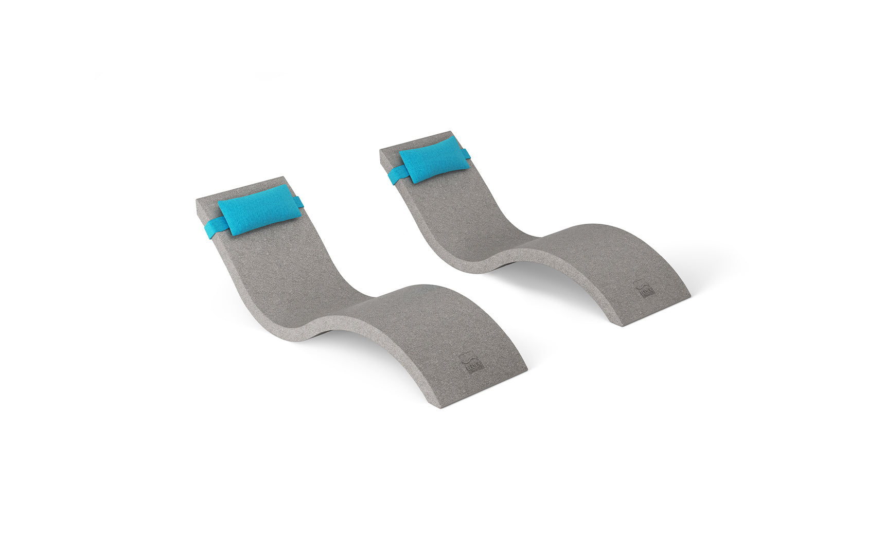 Ledge Signature Chaise and Headrest Pillow In-Pool Set