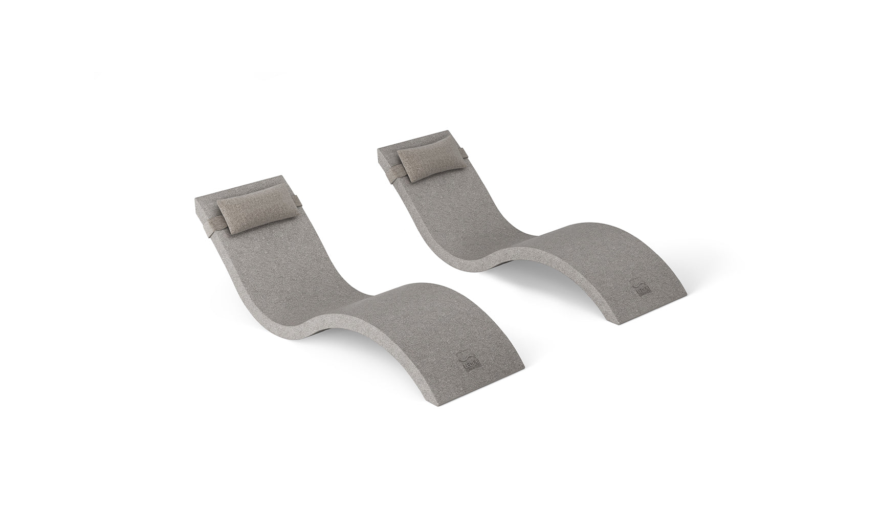 Ledge Signature Chaise and Headrest Pillow In-Pool Set