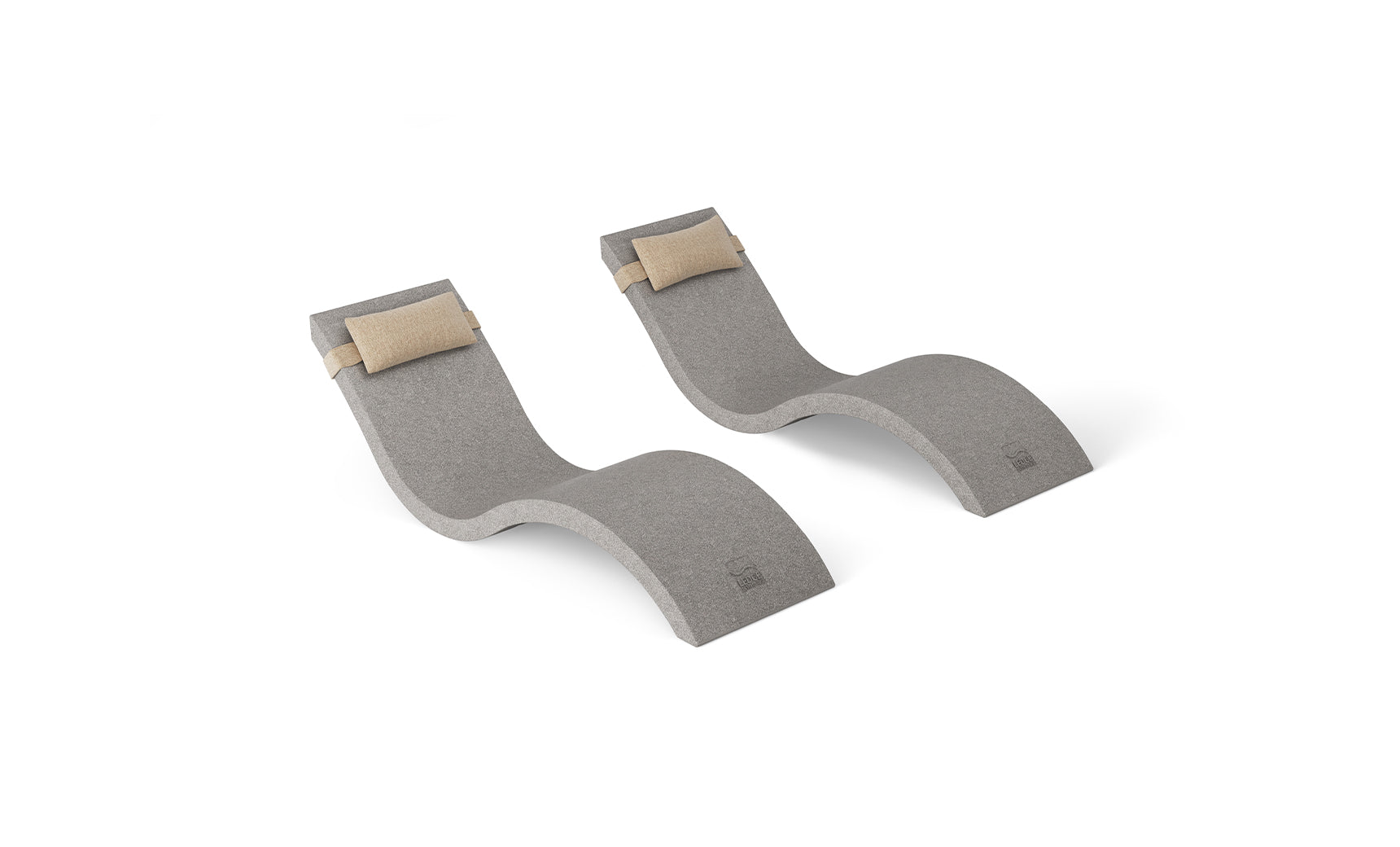 Ledge Signature Chaise and Headrest Pillow In-Pool Set