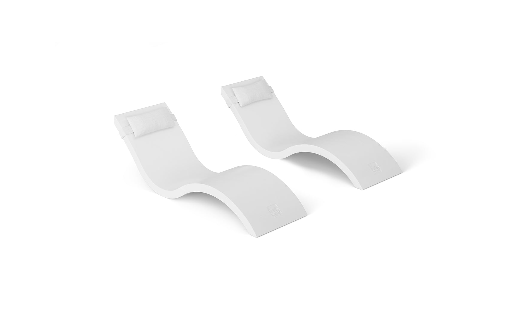 Ledge Signature Chaise and Headrest Pillow In-Pool Set