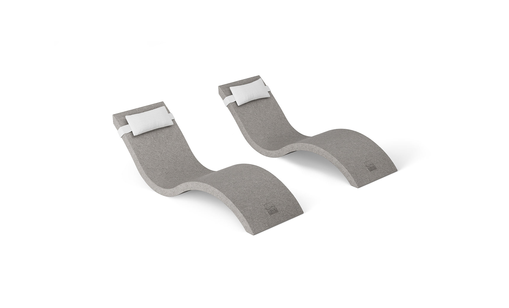 Ledge Signature Chaise and Headrest Pillow In-Pool Set