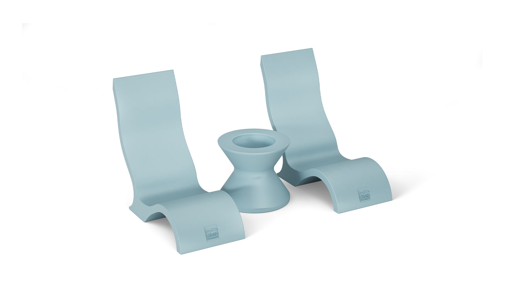 Ledge Signature Chair and Side Table In-Pool Set