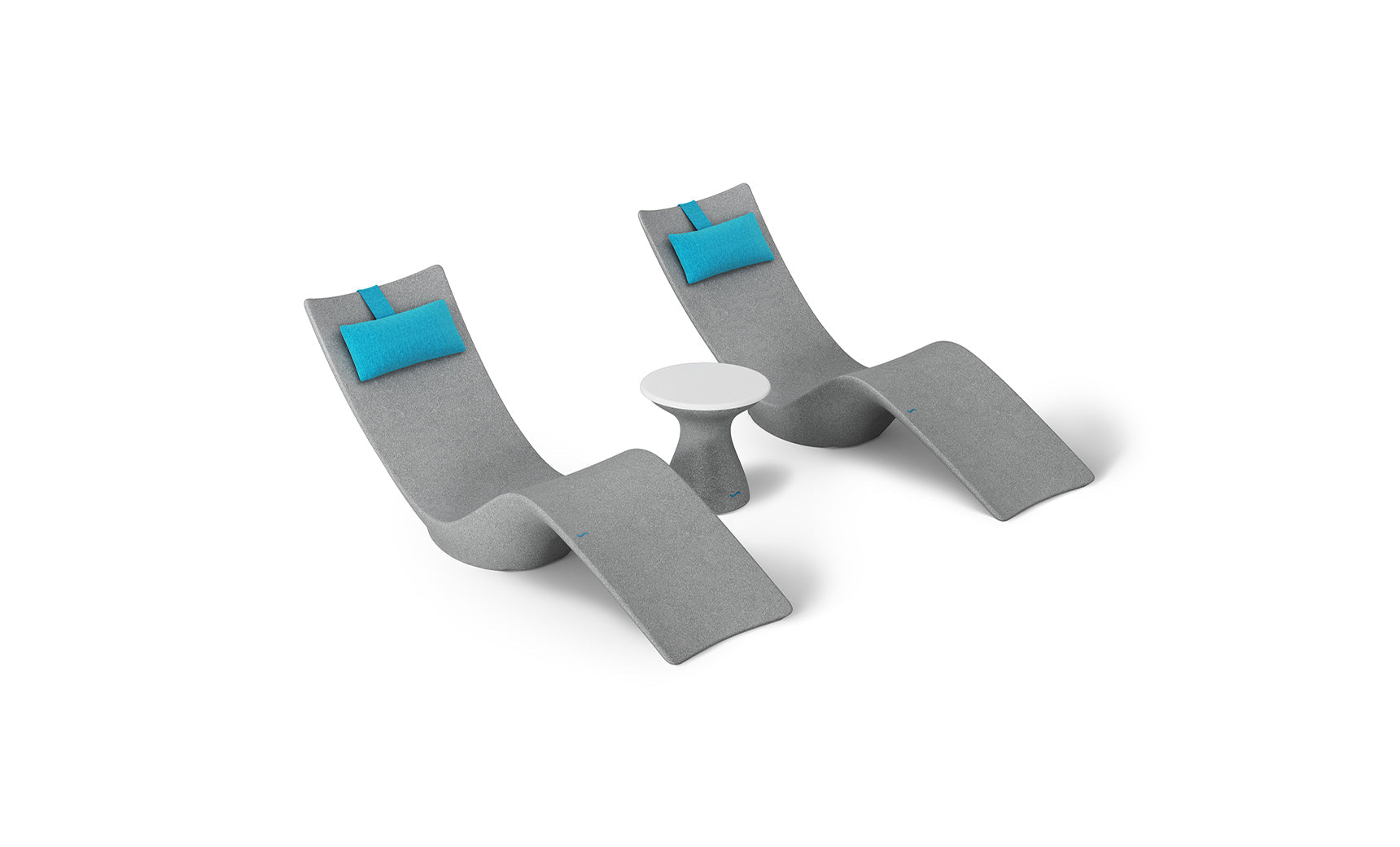 Ledge Autograph Chaise and Side Table In-Pool Set