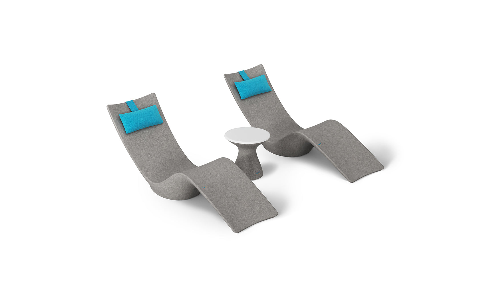 Ledge Autograph Chaise and Side Table In-Pool Set