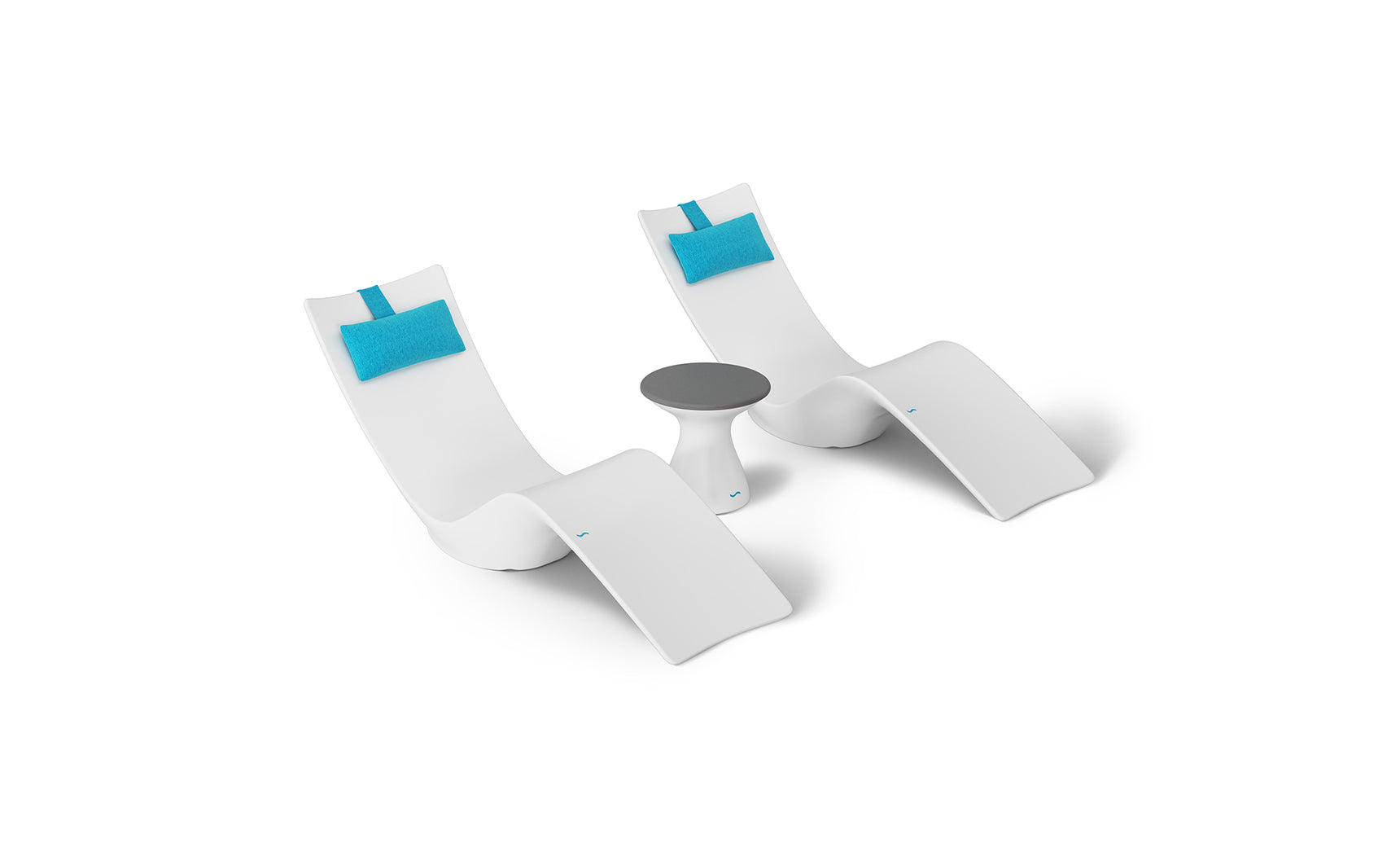 Ledge Autograph Chaise and Side Table In-Pool Set