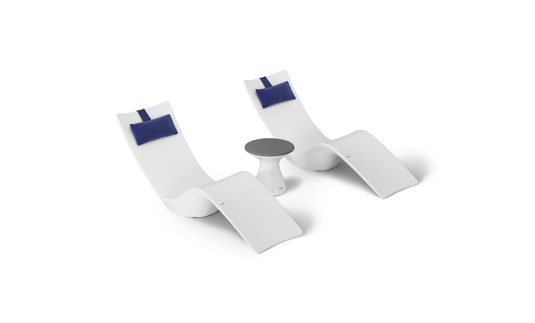 Ledge Autograph Chaise and Side Table In-Pool Set