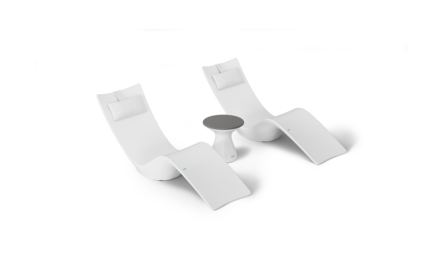 Ledge Autograph Chaise and Side Table In-Pool Set