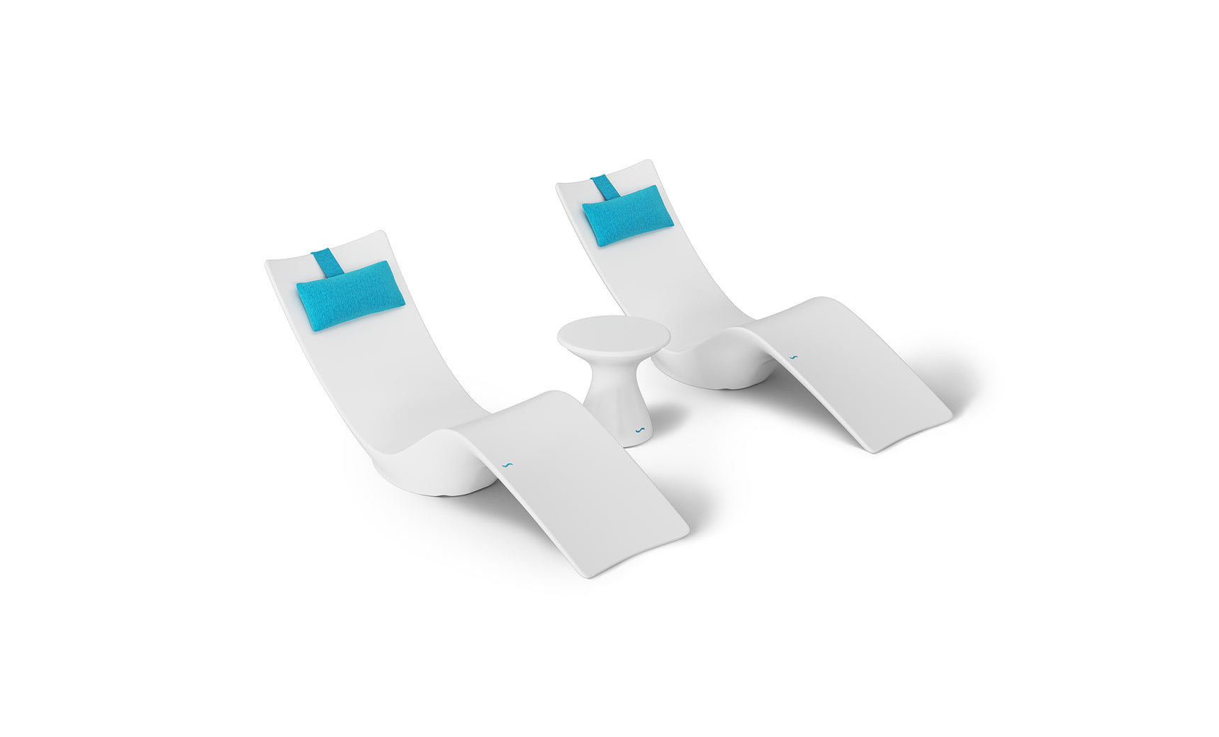 Ledge Autograph Chaise and Side Table In-Pool Set