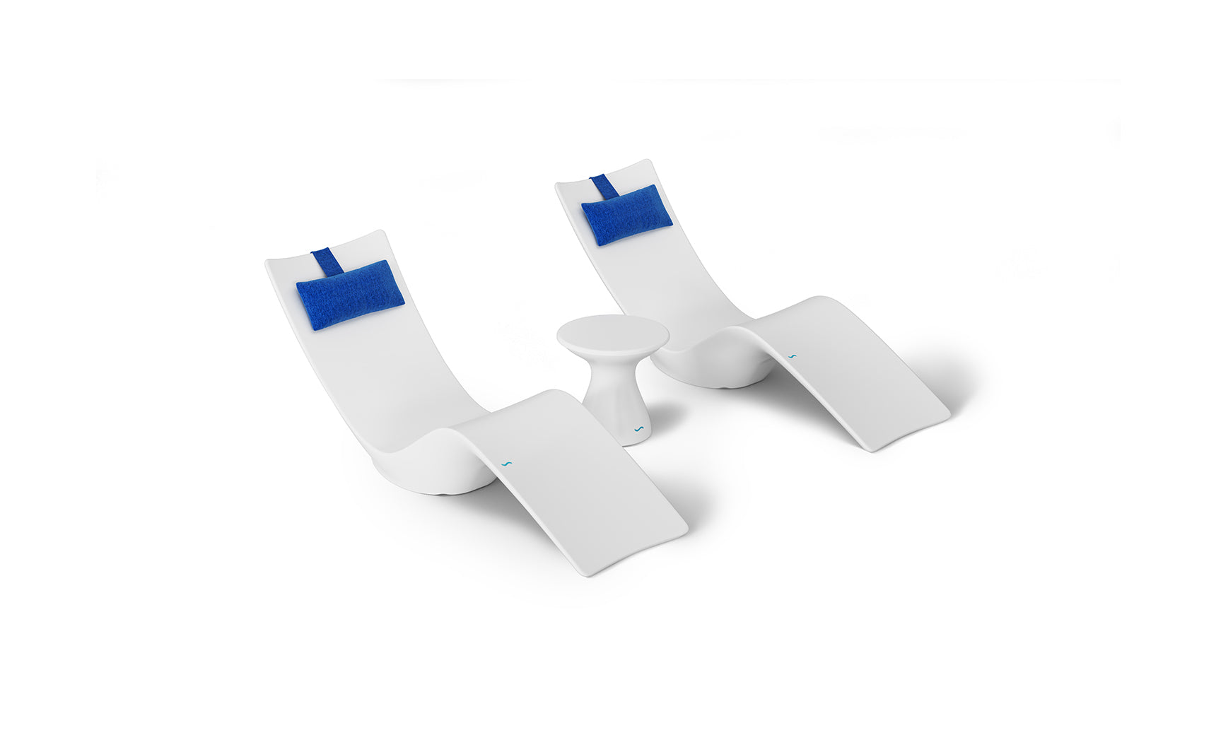 Ledge Autograph Chaise and Side Table In-Pool Set
