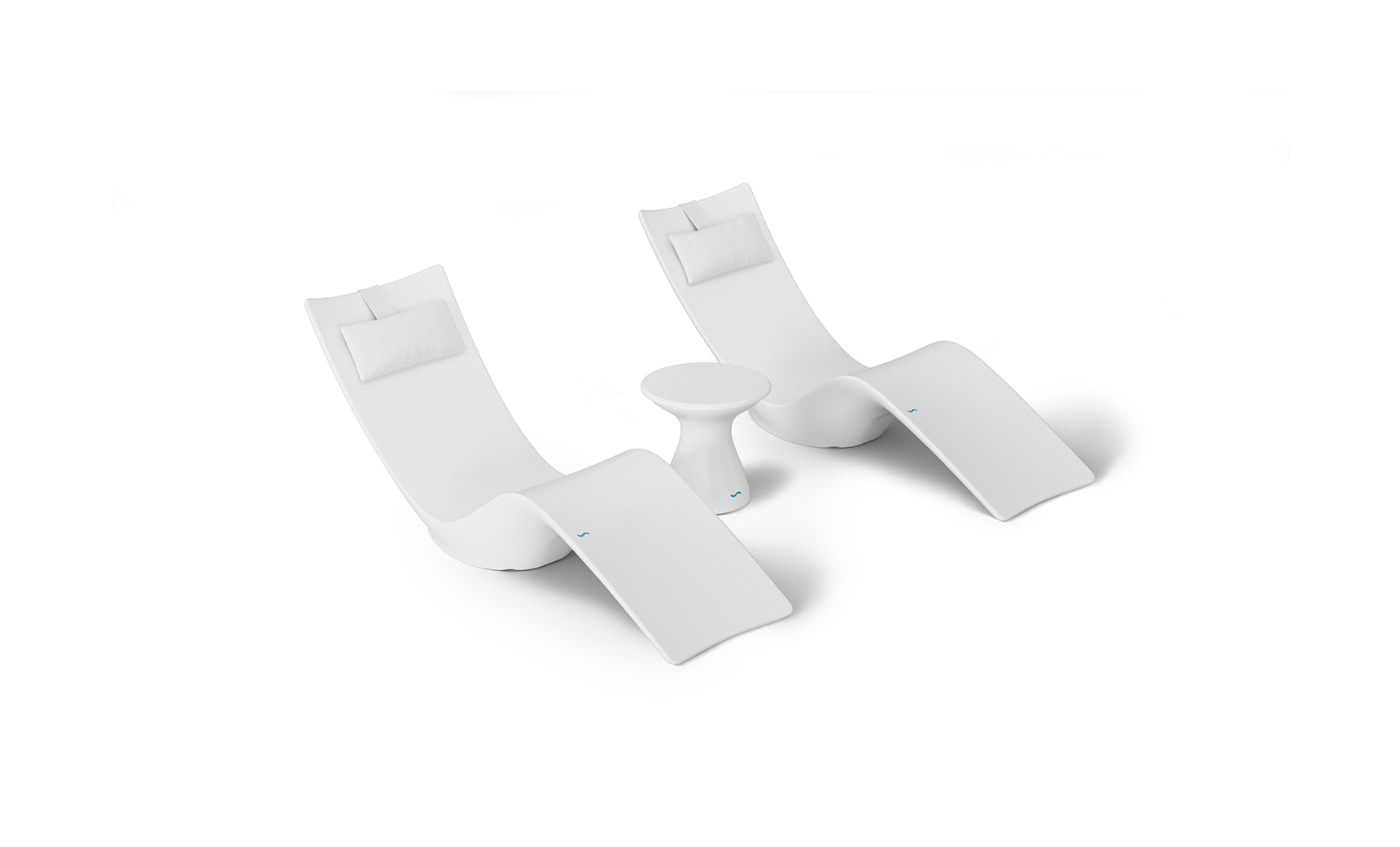 Ledge Autograph Chaise and Side Table In-Pool Set