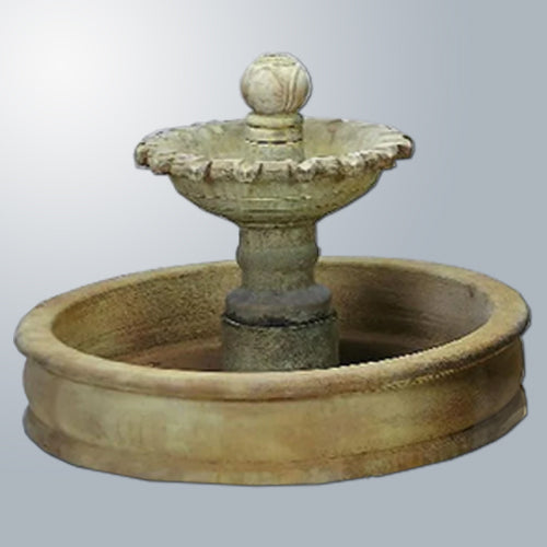 Elegant Marina One Tier Outdoor Water Fountain for Your Pond