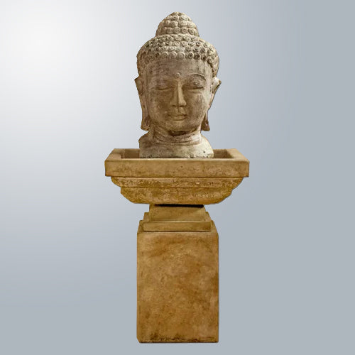 Elegant Tall Buddha Fountain for Serene Meditation