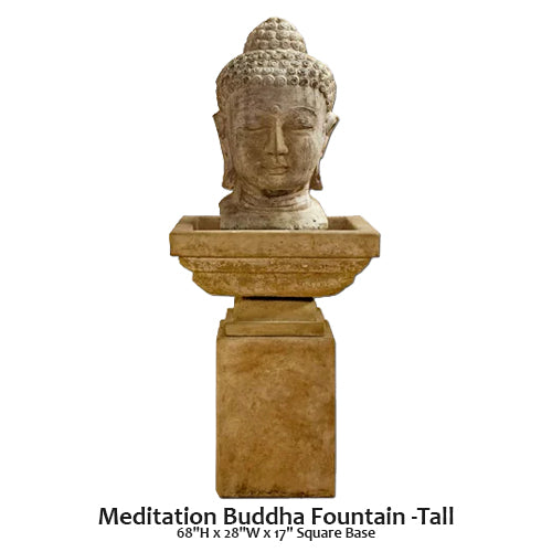 Elegant Tall Buddha Fountain for Serene Meditation