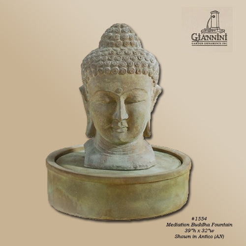 Serene Buddha Meditation Water Fountain