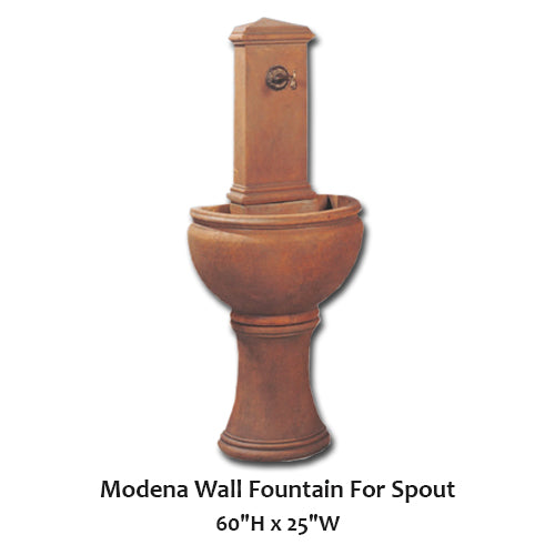 Elegante Fonte da Parede Modena com Bica Decorativa