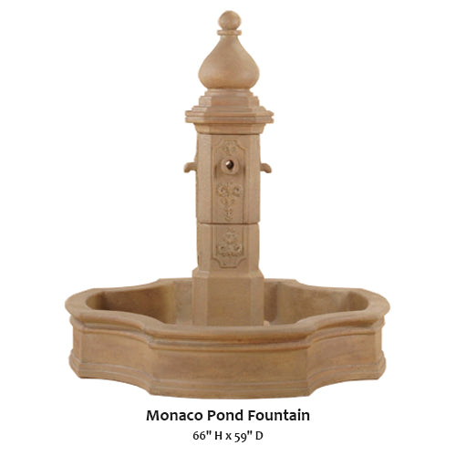 Elegant Monaco Pond Fountain for a Stunning Water Feature