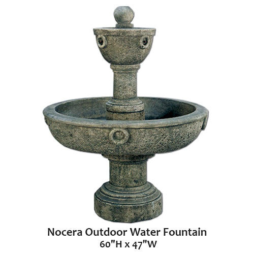Nocera Elegant Outdoor Water Fountain