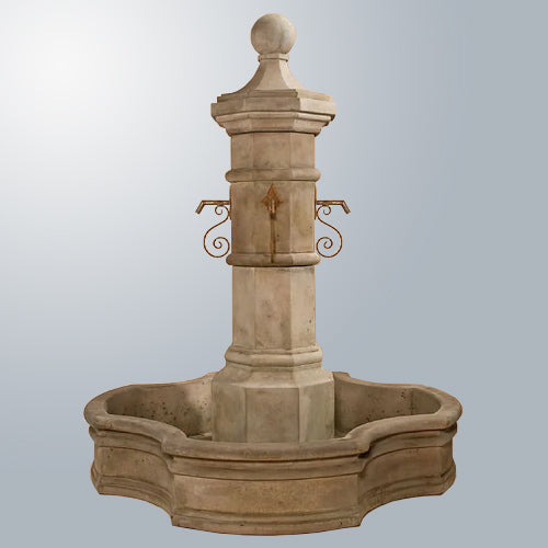 Elegant Octavia Fountain with 70" Monaco Pond - A Stunning Addition to Your Outdoor Space