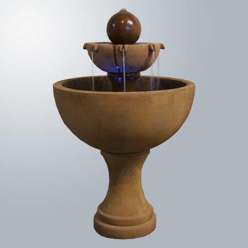 Stunning Two-Tier Orbis Fountain for Elegant Outdoor Spaces