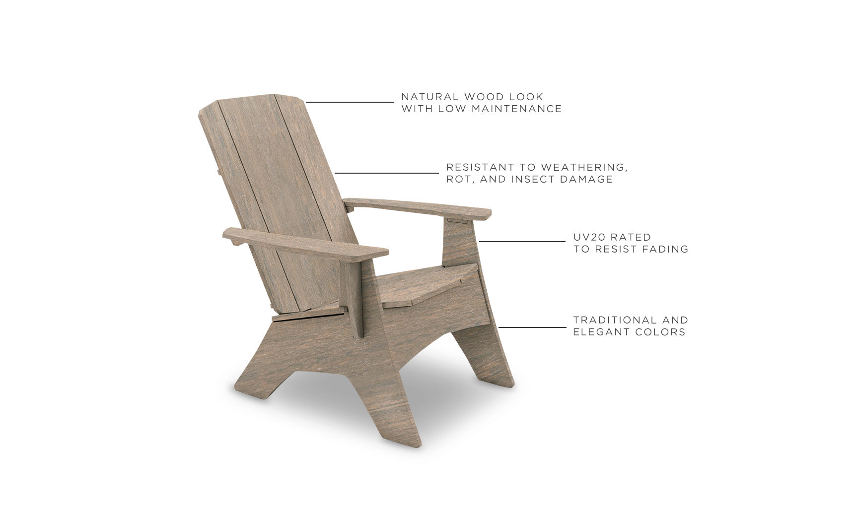Ledge Mainstay Ultimate Adirondack