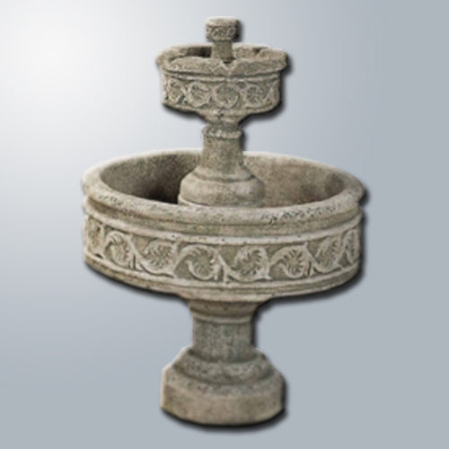 Elegant Paestum Two-Tier Water Fountain