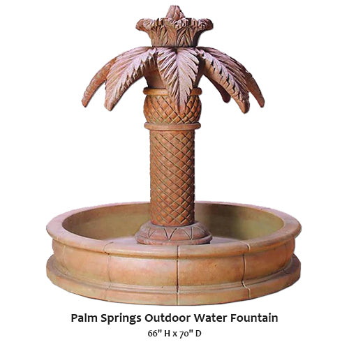 Exquisite Palm Springs Outdoor Water Fountain for Your Garden Oasis