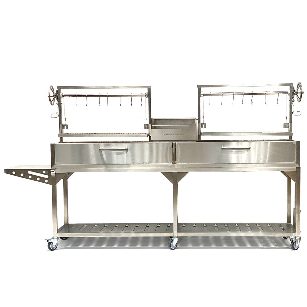 Tagwood BBQ Double Argentine Santa Maria Wood Fire & Charcoal Gaucho Grill | BBQ04SS - PRE-ORDER