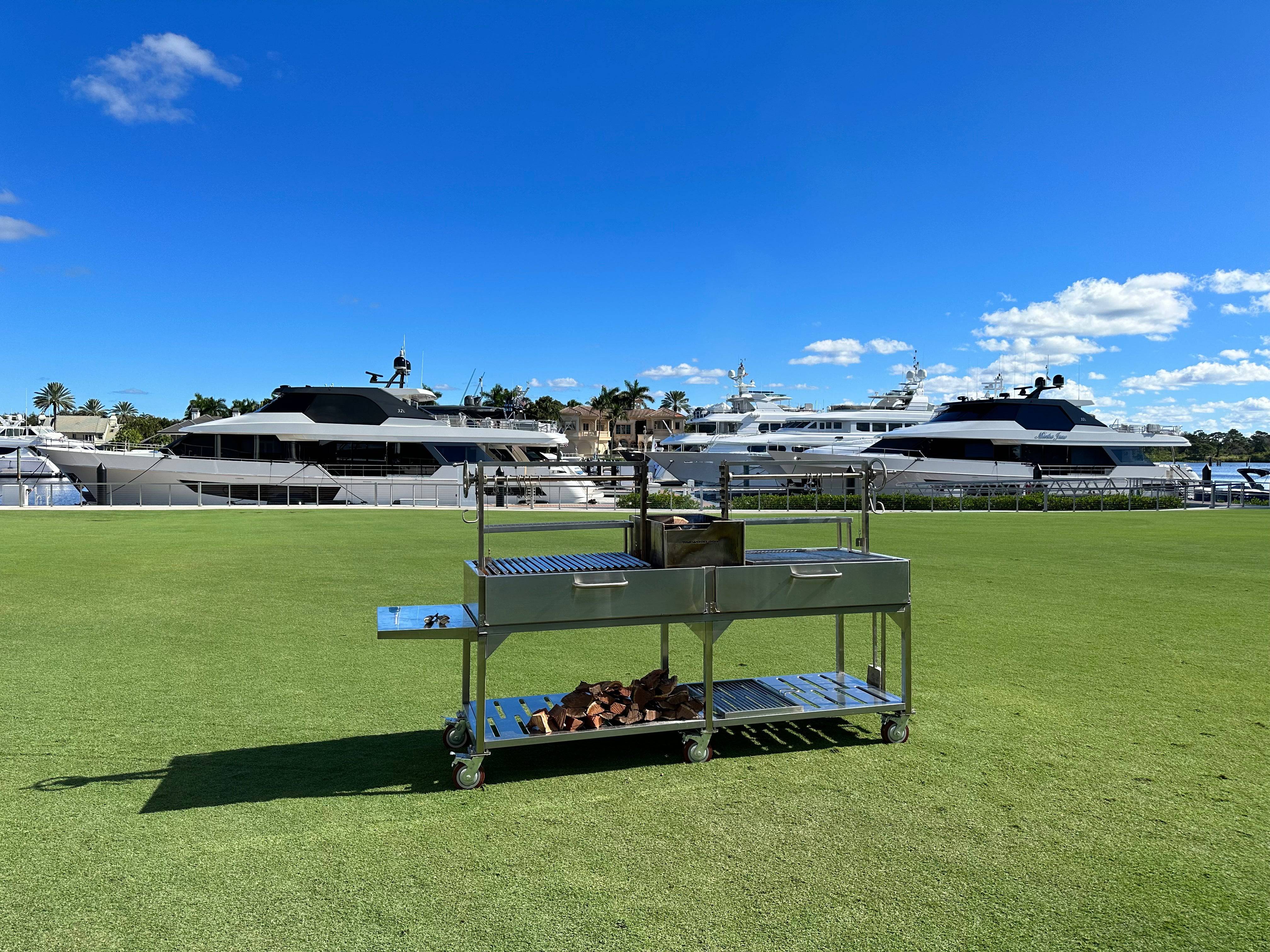 Tagwood BBQ Double Argentine Santa Maria Wood Fire & Charcoal Gaucho Grill | BBQ24SS OPEN FIRE COOKING - PRE-ORDER