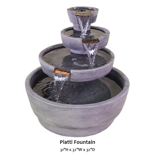 Elegant Piatti Fountain for a Serene Outdoor Oasis