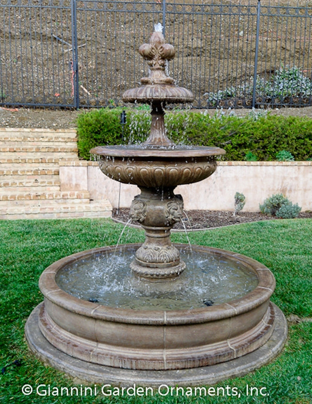 Majestic Piazza Veneta Outdoor Fountain Featuring Lion Statues – Perfectly Designed for Your Pond