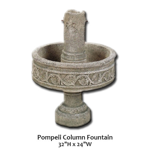 Stunning Pompeii-Inspired Column Fountain