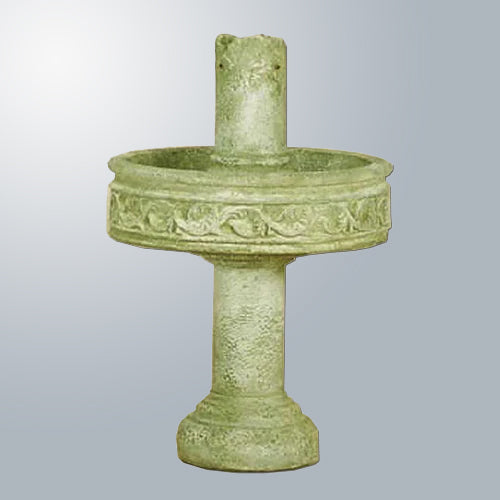 Elegant Pompeii Column Outdoor Fountain with an Impressive Tall Base