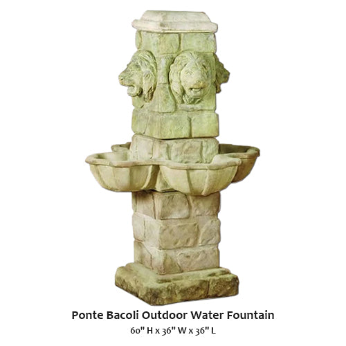 Bacoli Outdoor Water Fountain – Elegant Serenity for Your Garden