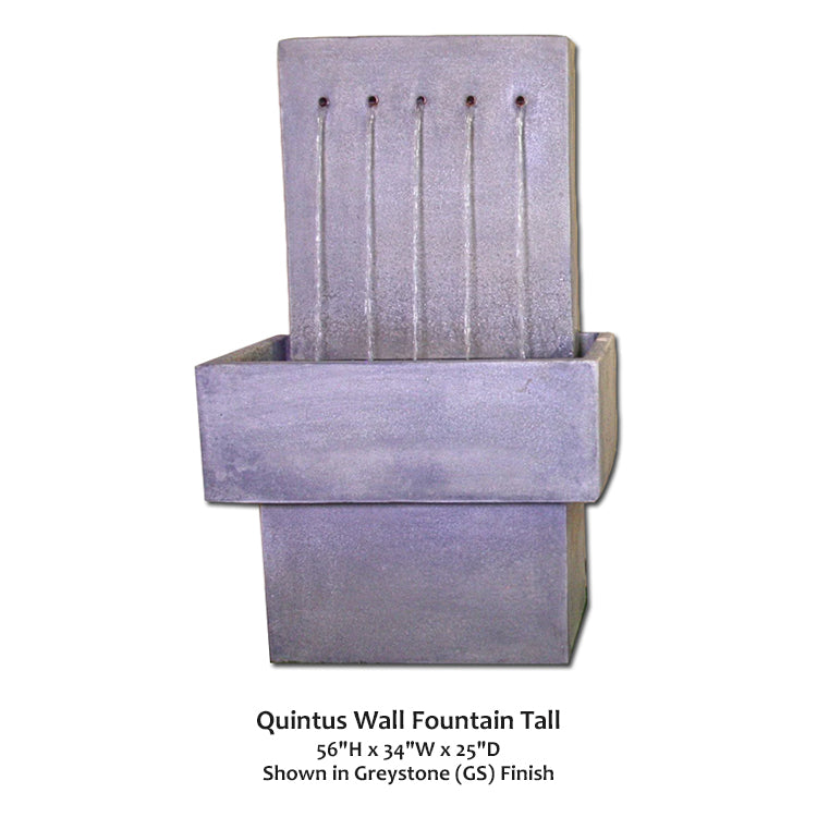 Elegant Quintus Tall Wall Fountain for a Touch of Tranquility
